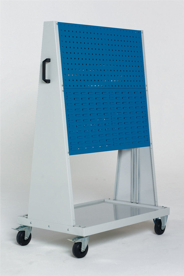 BOTT Werkstattwagen 1600x1000x650 mm lichtgrau RAL 7035 – unbestückt, mit Loch- und Schlitzplatten bestückbar