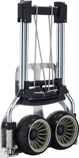 RUXXAC Klappkarren aus verchromtem Stahlrohr mit Aluminiumschaufel, 100 kg Tragfähigkeit