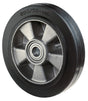 BS ROLLEN Lenkrad Elastik-Vollgummi 180 mm – Kugellager, Alu-Felge, 350 kg