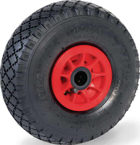 FETRA Luftrad 70107 – 260 mm Ersatzrad, Block 2 PR, Rollenlager, 200 kg Tragfähigkeit