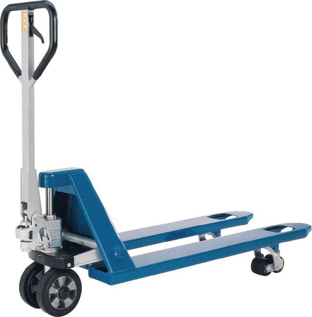 PFAFF Gabelhubwagen 2500 kg Tragkraft, Gabellänge 1150 mm, Stahl himmelblau RAL 5015