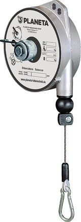 PLANETA Federzug TCN 9320 mit Edelstahl-Drahtseil, 2,0 m Seillänge, Tragfähigkeit 1-2,5 kg