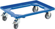 ALLIT Kistenroller 250 kg Tragfähigkeit Gummi-Bereifung 600x400 mm Kunststoff blau