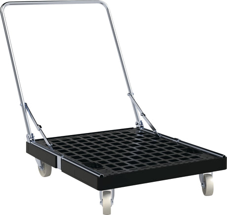 ESB BASICline Rollplatte 108 mm Polypropylen 500 kg mit Schiebebügel – Transportroller