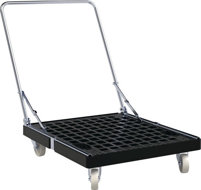 ESB BASICline Rollplatte 108 mm Polypropylen 500 kg mit Schiebebügel – Transportroller