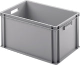 UNISTA Transportstapelbehälter L300xB200xH175mm, hellgrau, PP, geschlossene Wände, 7 l