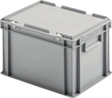 Ringoplast Kunststoffkoffer UNISTA grau 11l mit Scharnierdeckel und Klemmfeder 400x300x132 mm