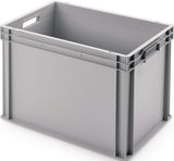 UNISTA Transportstapelbehälter L300xB200xH175mm, hellgrau, PP, geschlossene Wände, 7 l