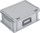 LOCKWEILER Kunststoffkoffer 10 l PP grau 400x300x133 mm mit Schiebeverschluss
