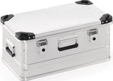 NORDWEST Aluminiumbox 29 l mit Klappverschluss und Stapelecken – robuste Transportbox 432 x 335 x 277 mm