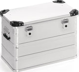 NORDWEST Aluminiumbox 29 l mit Klappverschluss und Stapelecken – robuste Transportbox 432 x 335 x 277 mm