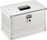 NORDWEST Aluminiumbox 29 l mit Klapphebelverschlüssen und Bohrungen – robuste Transportbox
