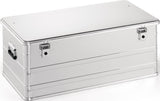 NORDWEST Aluminiumbox 29 l mit Klapphebelverschlüssen und Bohrungen – robuste Transportbox
