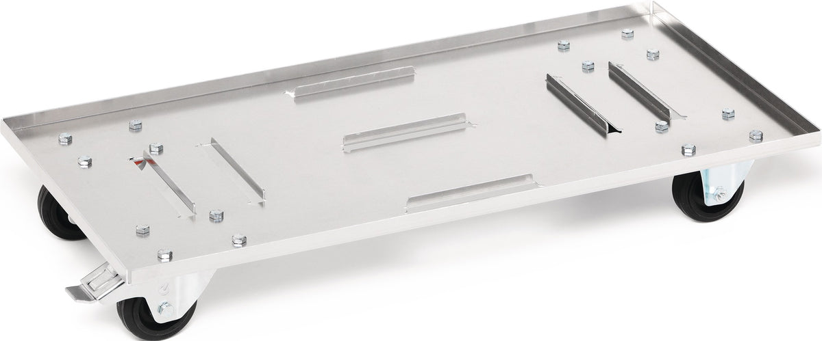 NORDWEST Transportwagen Stahl verzinkt für Aluminiumboxen 29-91 l, Tragfähigkeit 50 kg