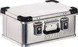 ZARGES Aluminiumbox Mini XS 24 l mit Klappverschluss und Schlüsselschloss – 500 x 340 x 200 mm