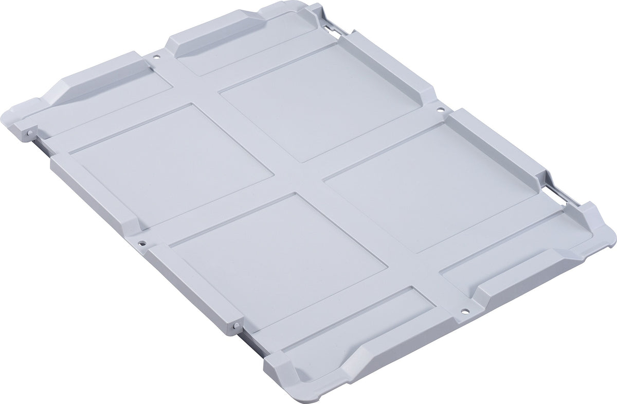 ALLIT Scharnierdeckel PP 400x300 mm grau für Transportstapelkasten – Passgenauer Deckel
