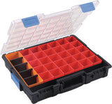 ALLIT Sortimentskasten Euro Plus Pro 440x355x76 mm, 23 Fächer, 4 Trennstege, transparent/schwarz