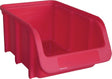 Sichtlagerkasten L164/134xB102xH74mm PP rot stapelbar HÜNERSDORFF – 24 Stück