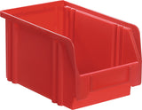 LA-KA-PE Sichtlagerkasten LK 85/65x105x45 mm PS rot – 50 Stück