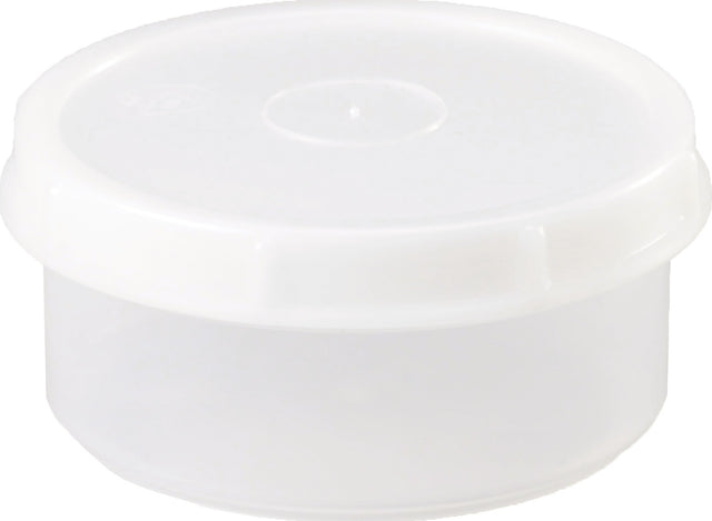 HÜNERSDORFF Dose 250 ml mit Schraubdeckel, rund, natur, Polypropylen, lebensmittelbeständig