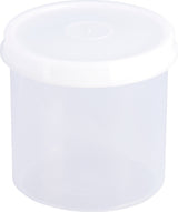 HÜNERSDORFF Dose 250 ml mit Schraubdeckel, rund, natur, Polypropylen, lebensmittelbeständig