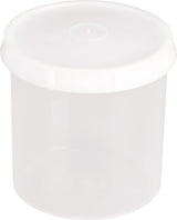 HÜNERSDORFF Dose 250 ml mit Schraubdeckel, rund, natur, Polypropylen, lebensmittelbeständig