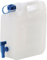HÜNERSDORFF Wasserkanister 12 l HD-PE mit Ablasshahn ECO, lebensmittelecht, BPA-frei
