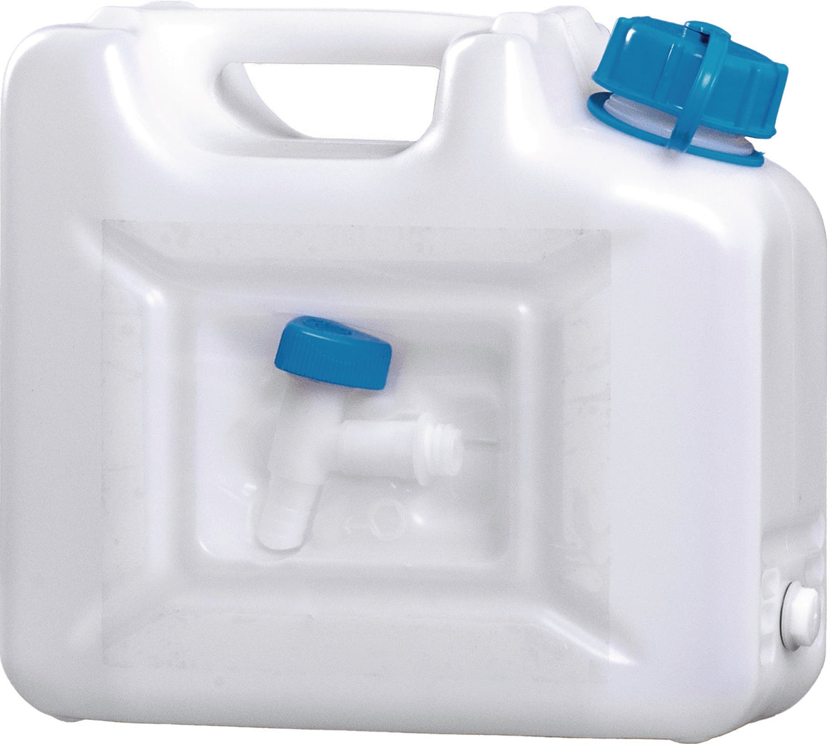 HÜNERSDORFF Wasserkanister 12 Liter HD-PE stapelbar mit Auslaufhahn