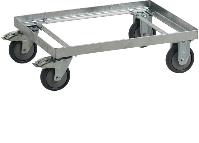 Craemer Fahrgestell Stahl verzinkt eckig für Transportbehälter 210 l – Robuste Rollenlösung