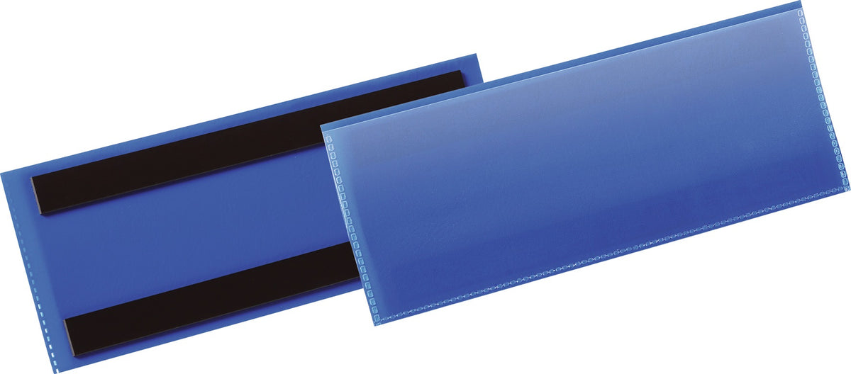 DURABLE Etikettentasche B100xH38mm blau magnetisch 50 Stück