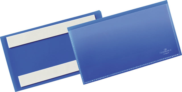 DURABLE Etikettentasche 150x67 mm blau selbstklebend 50 Stück