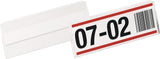 DURABLE Etikettentasche 100 x 38 mm selbstklebend transparent – scannertauglich & dokumentenecht