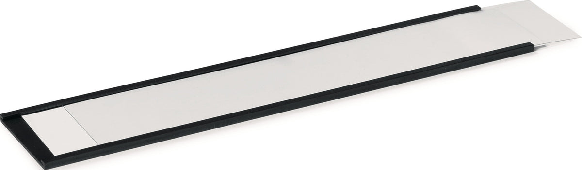 DURABLE Etikettenhalter 200x20 mm C-Profil magnetisch – 5 Stück inkl. DIN A5 Beschriftungsbogen
