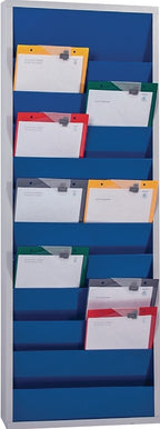 für 20 Auftragstaschen / 2-reihig / ultramarinblau, RAL 5002