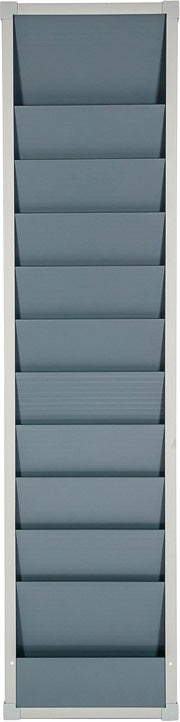 EICHNER Werkstattplaner H900xB315xT76mm grau 1-reihig für 6 Auftragstaschen DIN A4