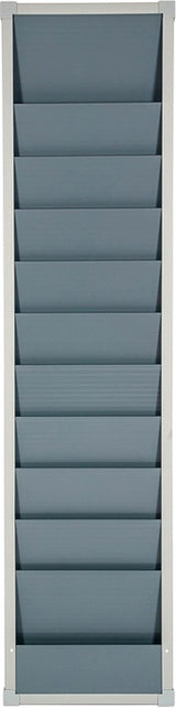 EICHNER Werkstattplaner H900xB315xT76mm grau 1-reihig für 6 Auftragstaschen DIN A4
