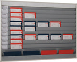 EICHNER Planungstafel 1580x900 mm mit 6 Schienen – Organisationstafel für DIN A4 Belege