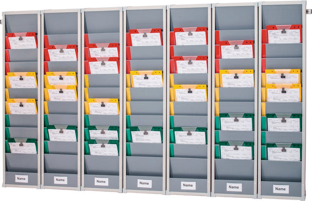 EICHNER Planungstafel 5 Reihen 1700x1282mm inkl. Wandprofil für Kanban-Planung
