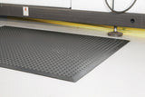 COBA Arbeitsplatzbodenbelag Fertigmatte 900x600x14 mm schwarz SBR-Gummi genoppt