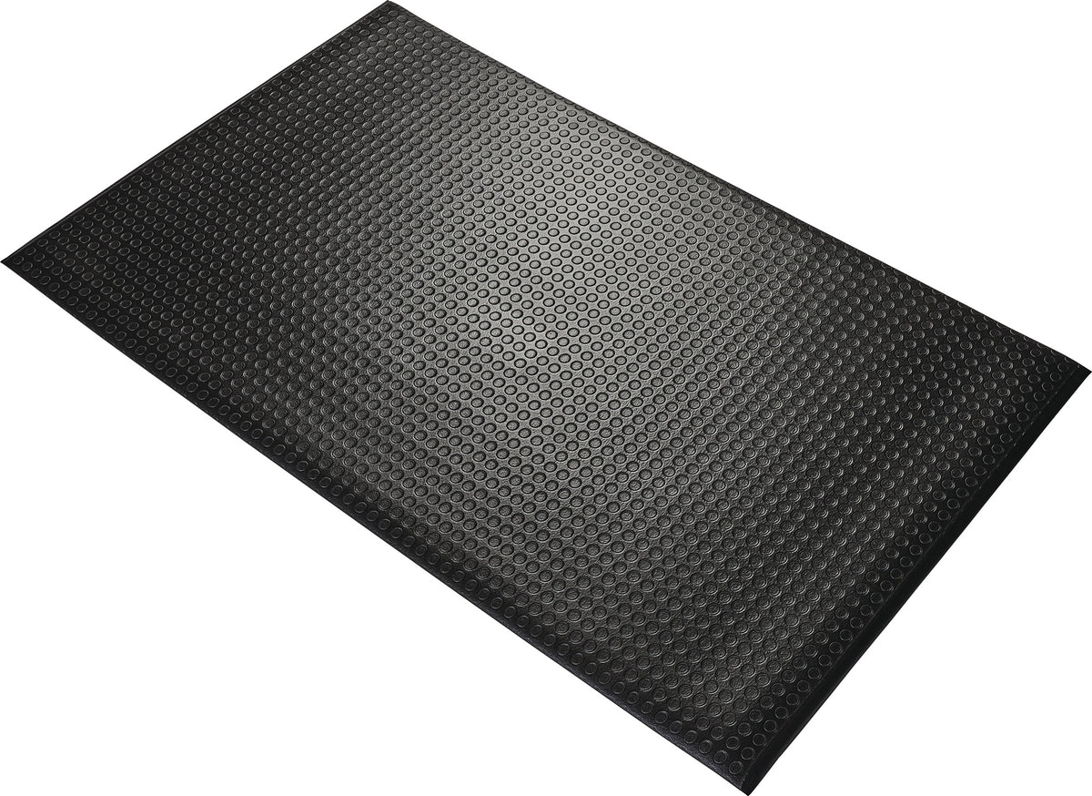 COBA Arbeitsplatzbodenbelag 900x600x9,5 mm schwarz – Ergonomische Schaumstoffmatte mit Noppenprofil