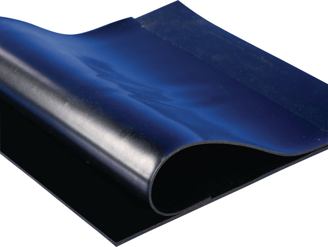 MÖLLER Gummiplatte schwarz NR/SBR 1,2 m x 10 m x 2 mm ohne Gewebeeinlage
