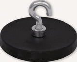 EICHNER Neodymmagnet Ø 31 mm, gummiert, mit Haken Ø 6,4 mm