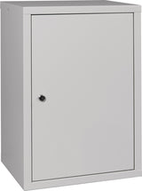NORDWEST Hängeschrank H600xB400xT300mm Vollblech, 1 Boden, lichtgrau