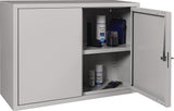 NORDWEST Hängeschrank H600xB400xT300mm Vollblech, 1 Boden, lichtgrau