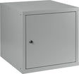 NORDWEST Schließfachschrank 1 Abteil 450x450x450 mm lichtgrau Stahlblech abschließbar