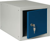 NORDWEST Schließfachschrank 1 Abteil 450x450x450 mm lichtgrau Stahlblech abschließbar
