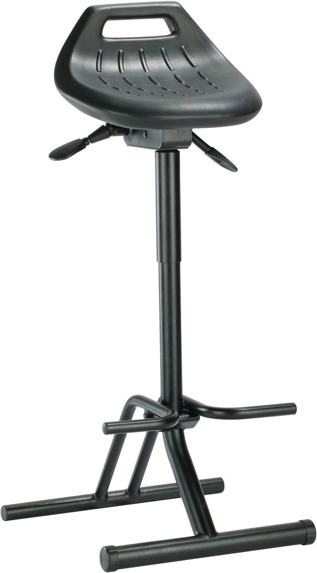 BIMOS Stehhilfe Integralschaum Sitzhöhe 640-840 mm Stahlrohr schwarz klappbar