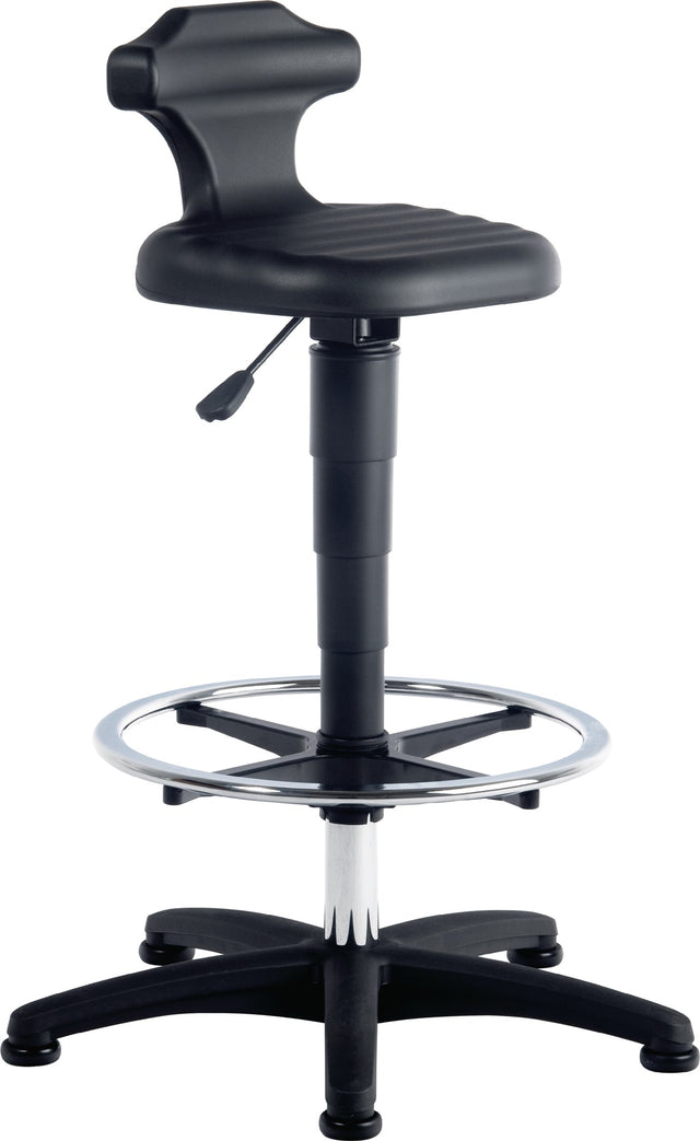 BIMOS Sitz-/Stehstuhl Flex Integralschaum Sitzhöhe 510-780 mm mit Fußring
