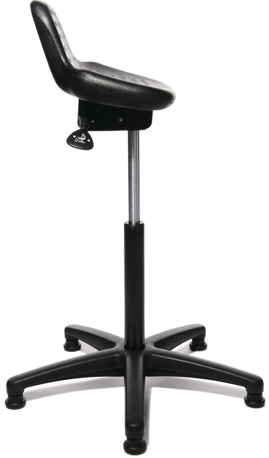 TOPSTAR Stehhilfe Integralschaum Sitzhöhe 550-810 mm Stahlrohr schwarz