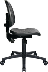 TOPSTAR Arbeitsdrehstuhl TEC 40 mit Polyurethanschaum, Permanentkontakt und Sicherheits-Doppelrollen